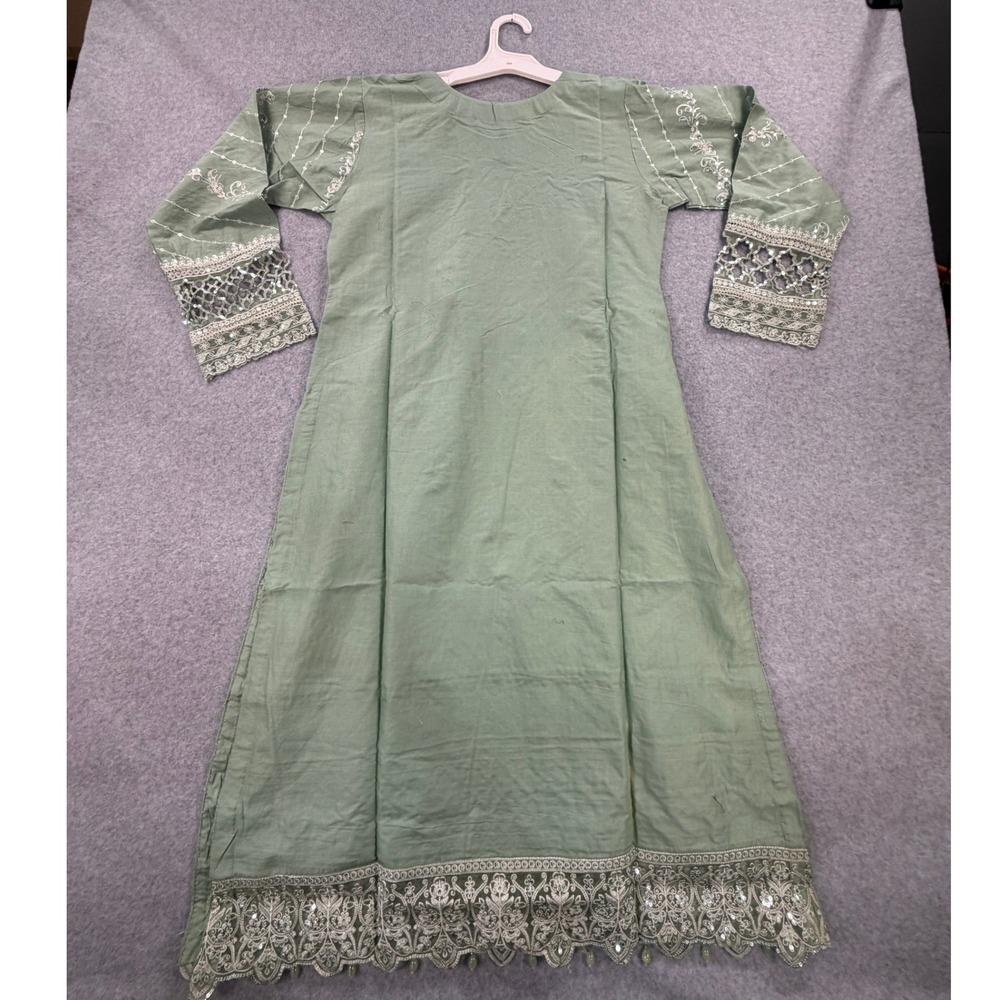 Haram Noor Embroidered 3-Piece Salwar Kameez Suit - Picture 2 of 4